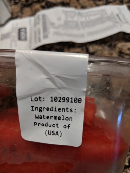 Consumer Review - Food Safety Walmart Grocery, Concord Parkway South, Concord, NC, USA Small sirloin steaksPrecut watermelon... Wa... photo #2