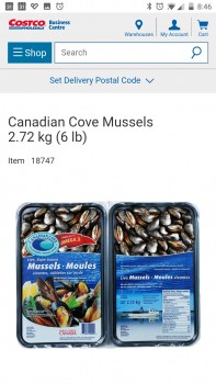 Consumer Review - Food Safety Costco Wholesale, Warden Ave, Scarborough, Ontario, Canada We bought a pack of mussels and we ate it... photo #2