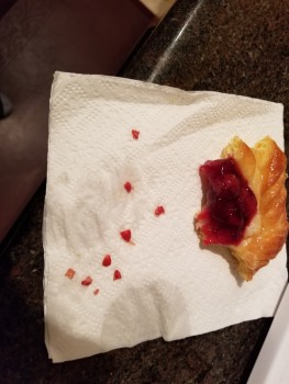 Consumer Food Safety Report Costco, Lynnwood, WA, USA There were hard, sharp, red pieces of plastic in my cherry danish. They we... photo #2