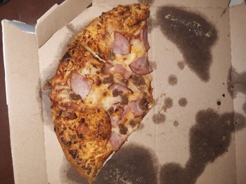 Consumer Review - Food Safety Domino's Pizza, Broad Avenue, Lanett, Alabama, USA I was fine til i ate the pizza and the mild wings... photo #1