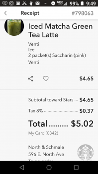 Consumer Review - Food Safety Starbucks, East North Avenue, Carol Stream, Illinois, USA I hit a venti green tea latte light ice an... photo #2