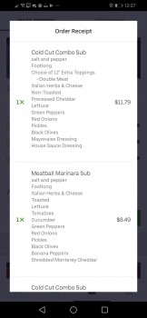 Consumer Review - Food Safety Subway, King George Boulevard, Surrey, BC, Canada We ordered last night off Uber eats and within 2 h... photo #2