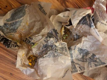 Consumer Review - Food Safety Del Taco, East Foothill Boulevard, Pasadena, CA, USA Ate the number one meal which is Two hard shell... photo #2