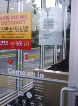 Consumer Review - Food Safety McDonald's, East Sunrise Boulevard, Fort Lauderdale, FL, USA My fiance and I were traveling via grey... photo #2