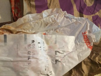 Consumer Review - Food Safety McDonald's, Boardman-Canfield Road, Boardman, OH, USA 2 Double CB ordered With no onions we ordered... photo #2