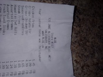 Consumer Review - Food Safety ALDI, Jake Alexander Blvd S, Salisbury, NC, USA I brought chicken salad with almond in it on August... photo #2