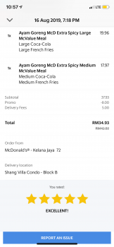 Consumer Review - Food Safety McDonald's Kelana Jaya, Selangor, Malaysia I ate the 3x spicy chicken that was newly released and me... photo #1