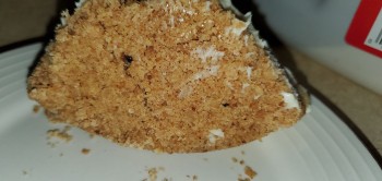 Consumer Review - Food Safety Sara Lee Cheesecake Crust Just bought a frozen Sara Lee Cheesecake for my son's birthday. When cutti... photo #4