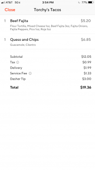 Consumer Review - Food Safety Torchys Tacos, Limestone Commercial Drive, Pflugerville, TX, USA I ordered my food online through Do... photo #2