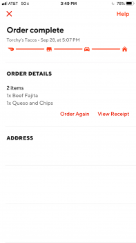 Consumer Review - Food Safety Torchys Tacos, Limestone Commercial Drive, Pflugerville, TX, USA I ordered my food online through Do... photo #1