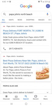 Consumer Review - Food Safety Papa John's Pizza,  6380 North Beach Street, Fort Worth, TX, USA I ordered a cheeseless original cru... photo #2