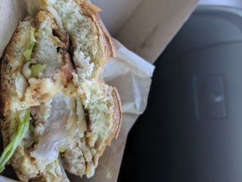 Consumer Review - Food Safety Arby's, Euclid Avenue, Euclid, OH, USA Ate half of a chicken bacon swiss sandwich at 11:18, found th... photo #2