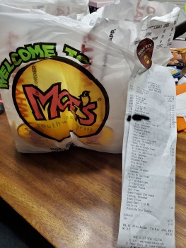 Consumer Review - Food Safety Moe's Southwest Grill, Whiskey Road, Aiken, SC, USA I ordered a Joey burrito with chicken.  My husba... photo #3