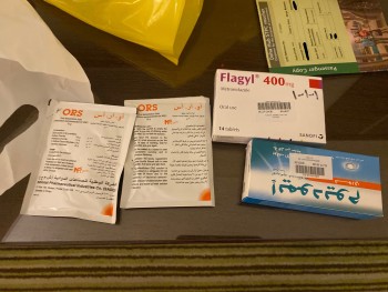Consumer Review - Food Safety Qatar Airways QR 232 Belgrade to Doha 3 hours after eating food on QR 232 - business class - i start... photo #3