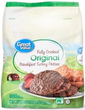 Food Recall Walmart: pork sausage patty and turkey sausage patty products recalled for possible Salmonella conta... photo #1