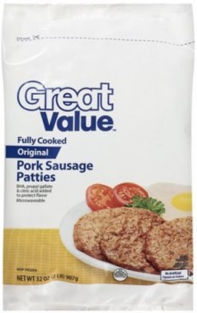 Food Recall Walmart: pork sausage patty and turkey sausage patty products recalled for possible Salmonella conta... photo #2