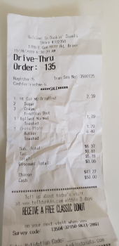 Consumer Review - Food Safety Dunkin', E Gun Hill Rd, The Bronx, NY, USA I ordered bagel twist and croissant.both bread are old an... photo #2