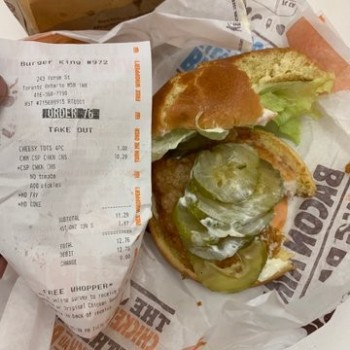 Consumer Food Safety Report Burger King, Yonge Street, Toronto, ON, Canada extremely unhappy with my order, ordered with cheese... photo #1