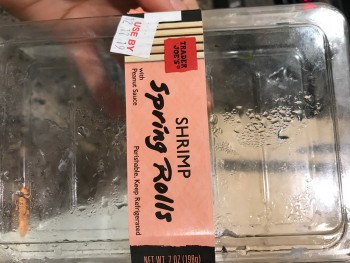 Consumer Review - Food Safety Trader Joe's, Peyton Drive, Chino Hills, CA, USA Shrimp Rolls from here, I ate the shrimp rolls arou... photo #1