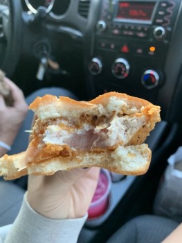Consumer Food Safety Report Wendy's can’t wait for my husband to get sick from the raw chicken on his sandwich. photo #1