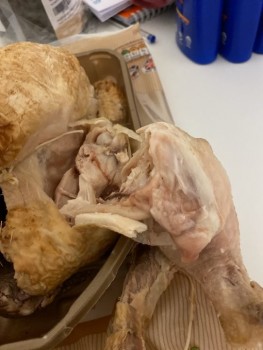 Consumer Food Safety Report Aldi, UK thanks for selling a dangerously undercooked chicken as ready to eat!!!! photo #1