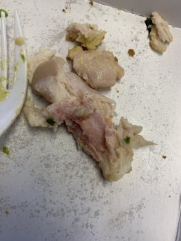 Consumer Food Safety Report Panera Bread just found partially raw chicken in my frontega chicken sandwich. I think y’all should... photo #2