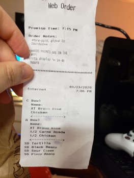 Consumer Review - Food Safety Chipotle Mexican Grill, South Waukegan Road, Waukegan, Illinois, USA Right I after finished the chic... photo #1