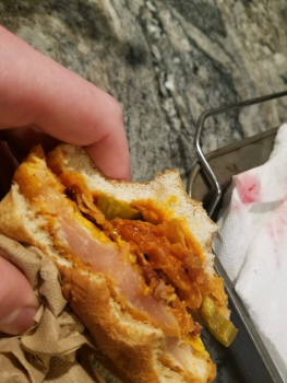 Consumer Food Safety Report Wendy's, 6435 Antelope Road, Citrus Heights, CA 95621, USA wt* is this raw chicken ? photo #1