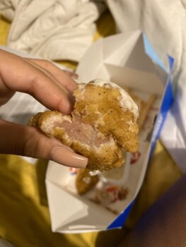 Consumer Food Safety Report Dairy Queen how I Love bitting into some raw chicken !!! ?? photo #1