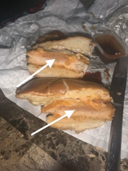 Consumer Food Safety Report Wendy's your restaurant gave me undercooked chicken. photo #2