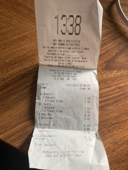 Consumer Review - Food Safety McDonald's, 35243 Groesbeck Highway, Clinton Township, MI, USA I went around 9-10pm and I Ordered 6M... photo #2