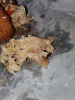 Consumer Food Safety Report Jim's SteakOut, 2952 Niagara Falls Blvd, Amherst, NY 14228, United States gave me raw chicken in my... photo #1
