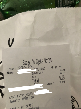 Consumer Review - Food Safety Steak 'n Shake, Plainfield Road, Joliet, IL, USA I went there by myself. It was the only thing I ate... photo #3