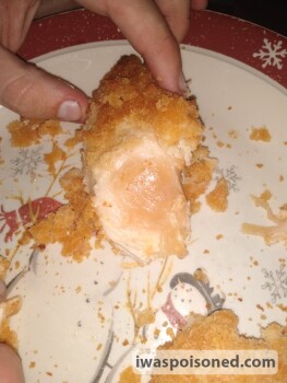 Consumer Food Safety Report Tyson Foods Hey I found raw chicken in one of my chicken strips. Y'all wanna explain please? photo #1