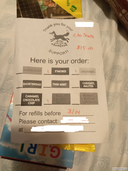 Consumer Review - Food Safety Girl Scout Cookies, Plumas Lake, California, USA Smores girl scout cookies I got the bag of cookies... photo #3