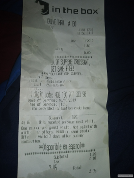 Consumer Review - Food Safety Jack in the Box, 6150 Las Vegas Blvd S, Las Vegas, NV 89119, United States I got sick from a side sa... photo #1