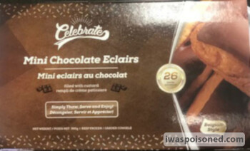 Food Recall Celebrate's frozen profiteroles and eclairs - recalled for Salmonella CFIA announced the recall of C... photo #2