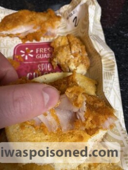 Consumer Food Safety Report Walmart Supercenter, Greensboro, NC, USA selling raw chicken sandwiches incase yall were wondering..... photo #1