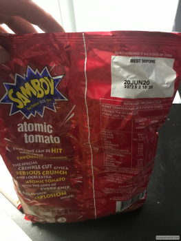 Consumer Review - Food Safety Atomic Tomato Samboy Chips, IGA Yangebup, 31 Moorhen Dr, Yangebup WA 6164, Australia All 3 of us hav... photo #2
