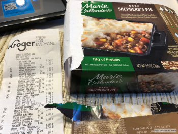 Consumer Review - Food Safety Kroger, Landing Way, Miamisburg, OH, USA Marie callenders  beef shepherd's pie Only I got sick, less... photo #4