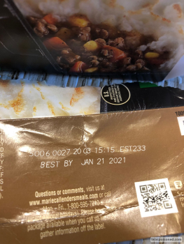 Consumer Review - Food Safety Kroger, Landing Way, Miamisburg, OH, USA Marie callenders  beef shepherd's pie Only I got sick, less... photo #3
