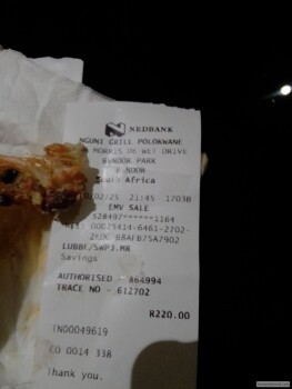 مراجعة المستهلك - سلامة الغذاء Nguni Grill, Morris Street, Bendor, Polokwane, South Africa Toxin build up in my Lymph Glands. High... صورة فوتوغرافية #10