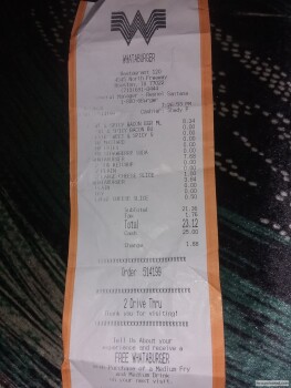Reseña del consumidor - Seguridad alimentaria Whataburger, North Freeway, Houston, TX 77022, USA I went there last night 03/17/2020 at 7:30pm..3 b... foto #2