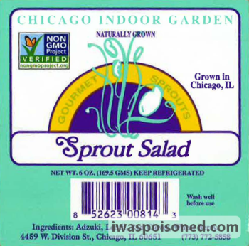Reclame de Alimentos  Red Clover Sprouts from Chicago Indoor Garden  - linked to E. coli outbreak FDA announced the recal... foto #2