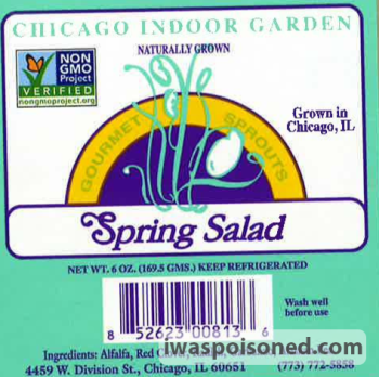 Reclame de Alimentos  Red Clover Sprouts from Chicago Indoor Garden  - linked to E. coli outbreak FDA announced the recal... foto #4
