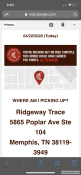 Consumer Review - Food Safety Chipotle Mexican Grill, Poplar Avenue, Memphis, TN, USA I ordered a chicken bowl(extra rice, black b... photo #2