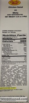 Food Recall Condies Foods Chicken salad sandwiches - recalled due to Undeclared soy  Company name: Condies Foods... photo #1