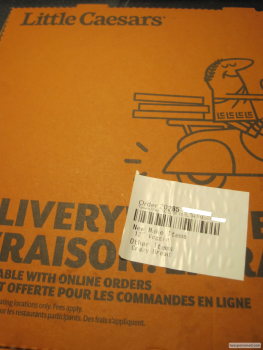 Consumer Review - Food Safety Little Caesars Pizza, Hillside Avenue, Victoria, BC, Canada On May 3rd, 2020, I ordered a medium veg... photo #1