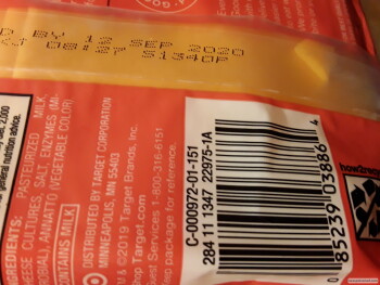 Consumer Review - Food Safety Good & Gather Sharp Cheddar Cheesse, Target, 9882 Adams Ave, Huntington Beach, CA 92646, United Stat... photo #3