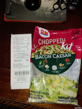 Consumer Review - Food Safety Winn-Dixie, DeFuniak Springs, FL, USA Dole chopped kit bacon caesar A few hours after I ate the sala... photo #1